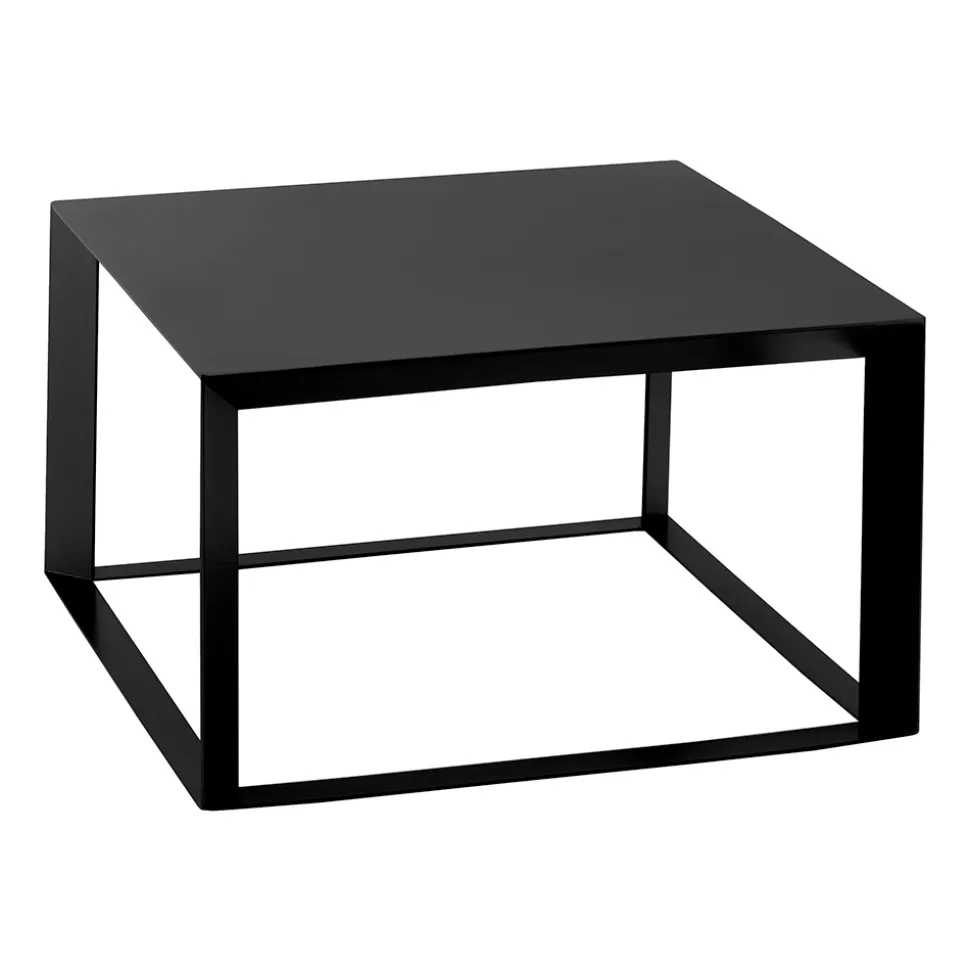 Tavolino Caffè da Salotto in Metallo di Design Quadrato 2 Dimensioni - Josyane