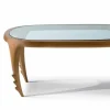 Tavolino cocktail design moderno in legno L 97x P68 cm Cecilia