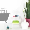 Tavolino / comodino bianco design moderno Mimi, made in Italy