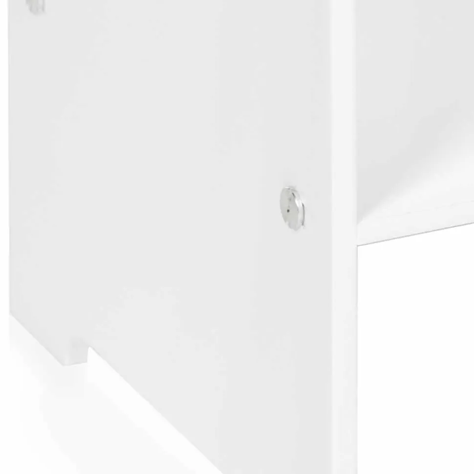 Tavolino / comodino bianco design moderno Mimi, made in Italy