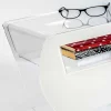 Tavolino / comodino da salotto, in cristallo acrilico di design Mineo