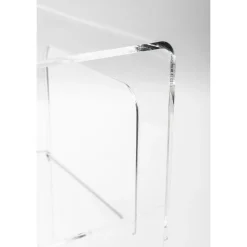 Tavolino Comodino in Plexiglass Trasparente o Fumè Made in Italy - Lollao