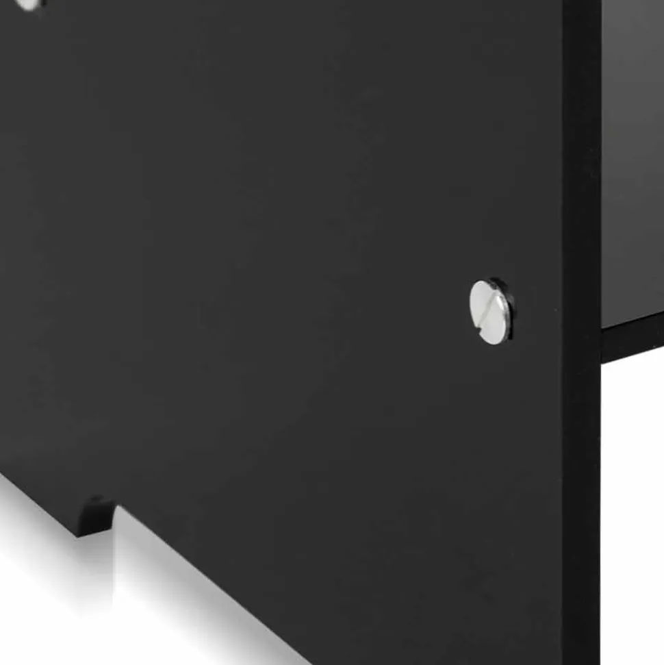 Tavolino / comodino nero design moderno Mimi, made in Italy