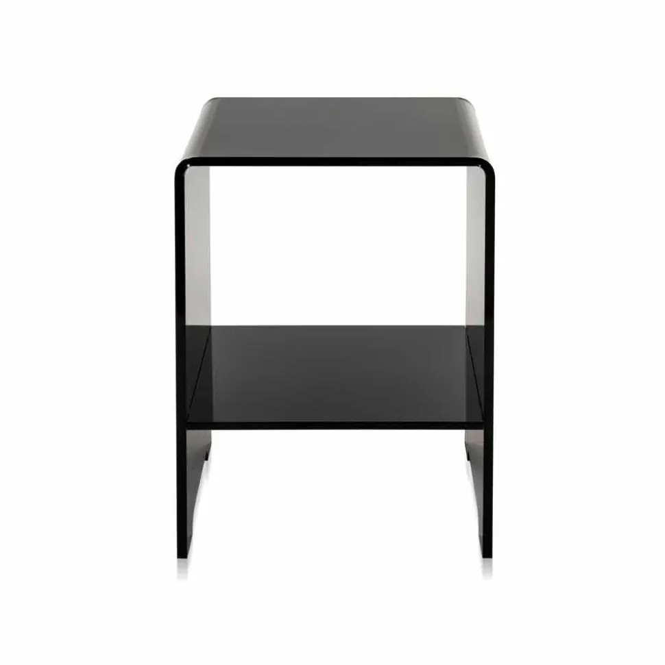 Tavolino / comodino nero design moderno Mimi, made in Italy