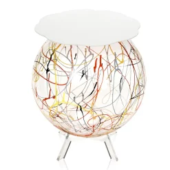 Tavolino Comodino Versatile in Plexiglass Colorato Riciclabile - Paolone