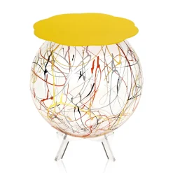 Tavolino Comodino Versatile in Plexiglass Colorato Riciclabile - Paolone