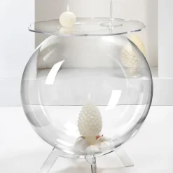Tavolino Contenitore Multiuso in Plexiglass Trasparente Made in Italy - Scar