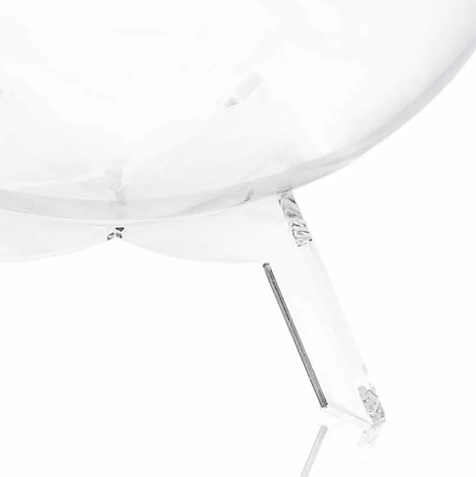 Tavolino / contenitore tondo blu Biffy,design moderno made in Italy