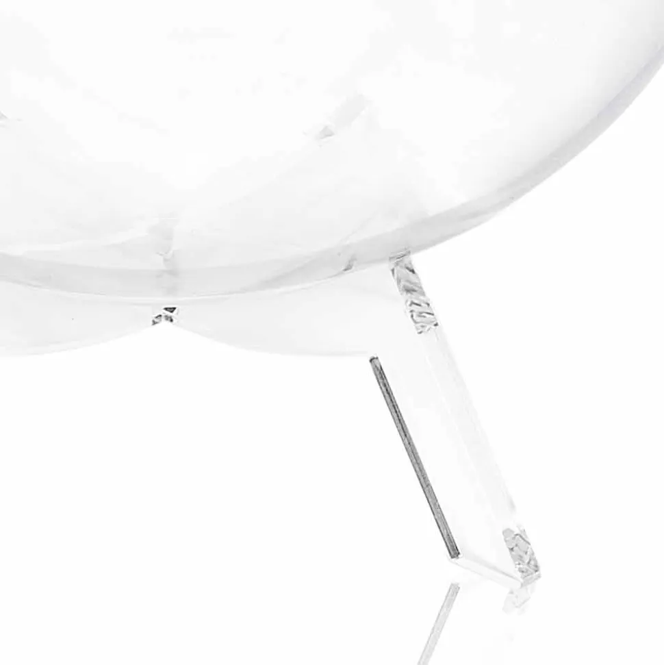 Tavolino / contenitore tondo nero Biffy,design moderno made in Italy