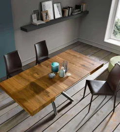 Tavolino da Caffè di Design Trasformabile in Legno Made in Italy - Vincenzo