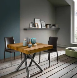 Tavolino da Caffè di Design Trasformabile in Legno Made in Italy - Vincenzo
