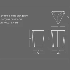 Tavolino da Caffè in Metallo Colorato di Design Made in Italy - Yasmine