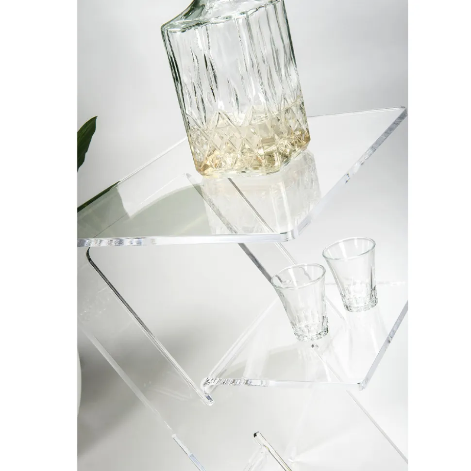 Tavolino da Divano in Plexiglass Trasparente Interni o Esterni - Platano