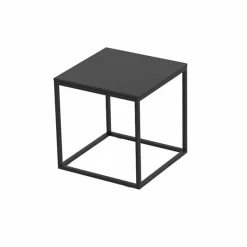 Tavolino da Esterno in Alluminio e Laminato Nero Quadrato - Suave by Vondom