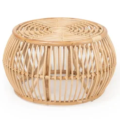 Tavolino da Esterno in Rattan Naturale Intrecciato Completamente a Mano – Bellaria