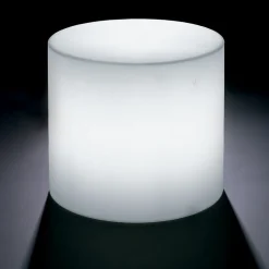 Tavolino da Esterno Luminoso in Polietilene perla Made in Italy - Derti