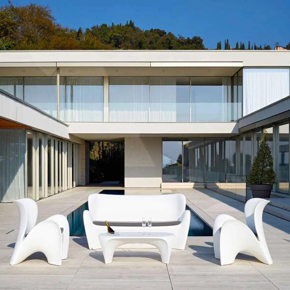 Tavolino da Esterno o Interno con Spumantiera, Design 2 Pezzi - Lily by Myyour