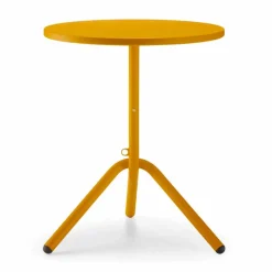 Tavolino da Esterno Rotondo in Metallo e Lamiera Made in Italy - Alberic