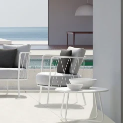Tavolino da Giardino in Acciaio Zincato Realizzato in Italia – Brienne