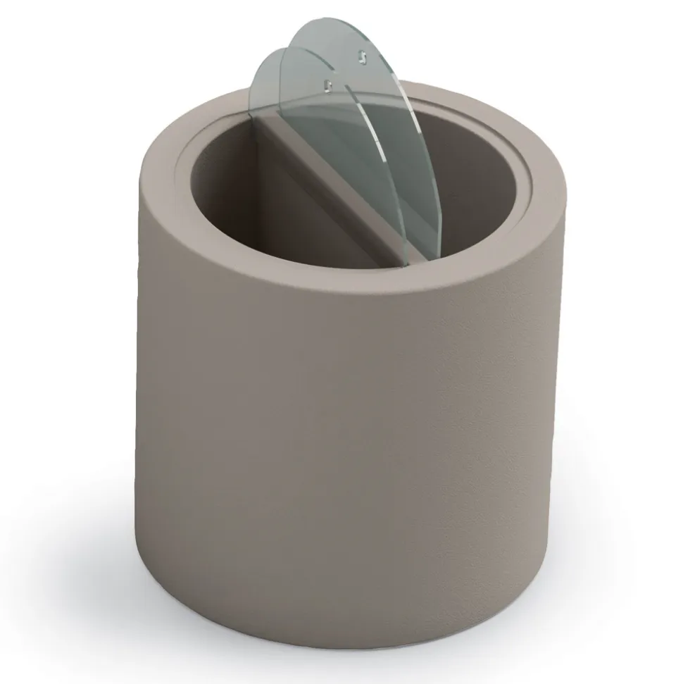 Tavolino da Giardino in Polietilene con Contenitore Made in Italy - Stracco