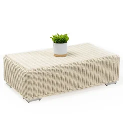Tavolino da Giardino in Polyrattan Intrecciato a Mano - Yoko