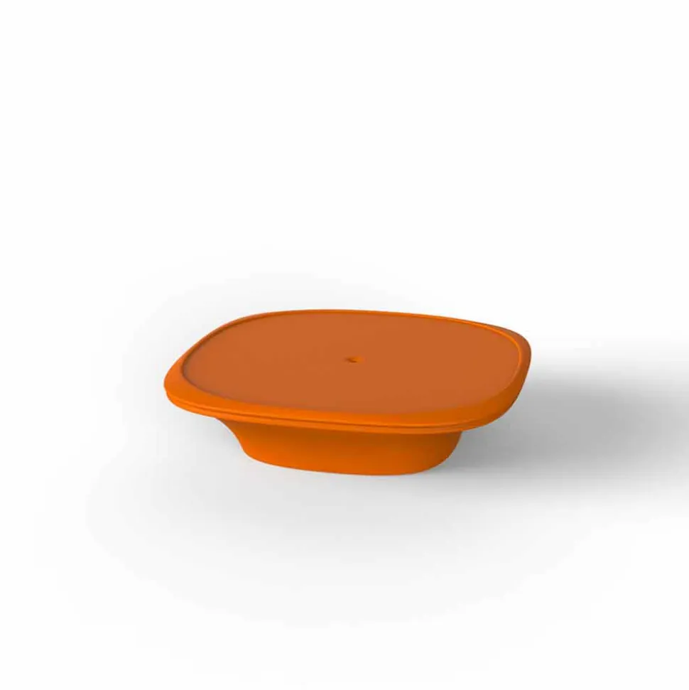 Tavolino da giardino moderno 100x100 cm Ufo by Vondom, in polietilene