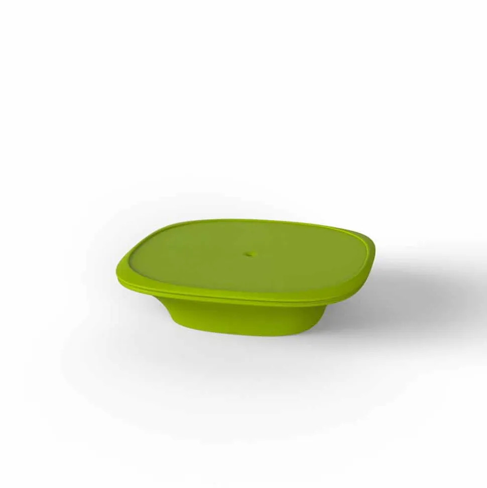 Tavolino da giardino moderno 100x100 cm Ufo by Vondom, in polietilene