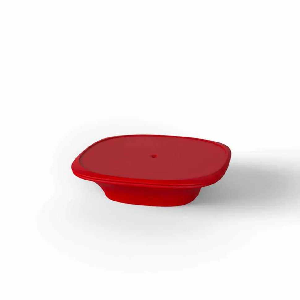 Tavolino da giardino moderno 100x100 cm Ufo by Vondom, in polietilene