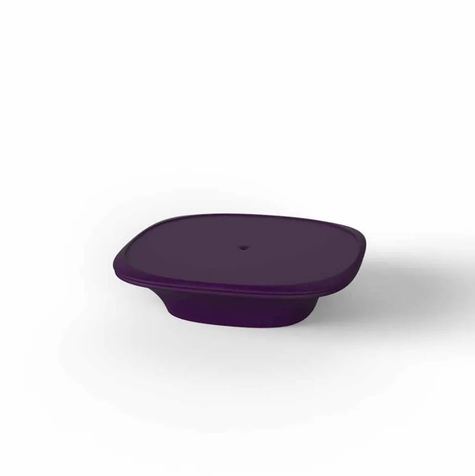 Tavolino da giardino moderno 100x100 cm Ufo by Vondom, in polietilene
