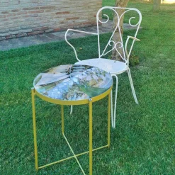Tavolino da Interno o Esterno con Struttura in Metallo Made in Italy - Carim