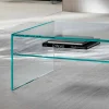 Tavolino da Salotto a Ponte in Vetro Extrachiaro Made in Italy – Tifrana