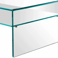Tavolino da Salotto a Ponte in Vetro Extrachiaro Made in Italy – Tifrana