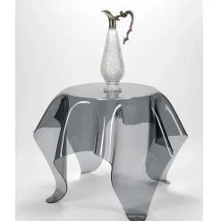 Tavolino da Salotto con Piano e Base in Plexiglass Made in Italy - Brento