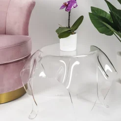 Tavolino da Salotto con Piano e Base in Plexiglass Made in Italy - Brento