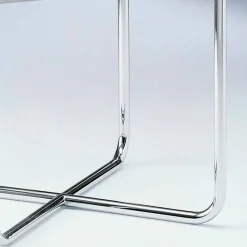 Tavolino da Salotto con Piano Rotondo in Vetro Realizzato in Italia - Costanza