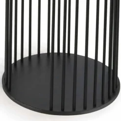 Tavolino da Salotto con Piano Rotondo in Ceramica Made in Italy - Montebianco