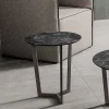 Tavolino da Salotto con Piano Rotondo in Hpl Stratificato Made in Italy - Mina