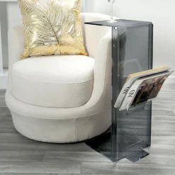 Tavolino da Salotto con Portariviste in Plexiglass Made in Italy - Belle