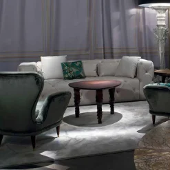 Tavolino da salotto design moderno in legno, made in Italy, Loris