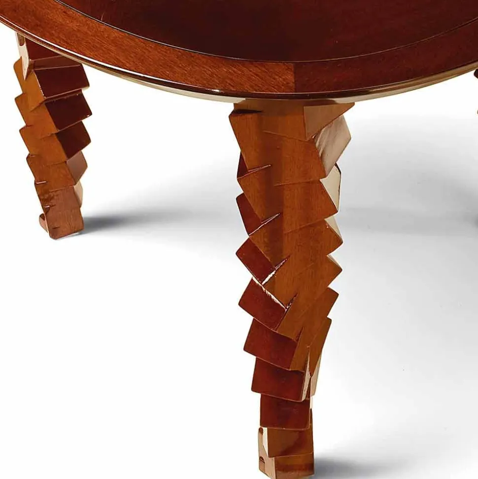Tavolino da salotto design moderno in legno, made in Italy, Loris
