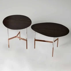 Tavolino da Salotto di Design con Piano in Legno Made in Italy - Cinci