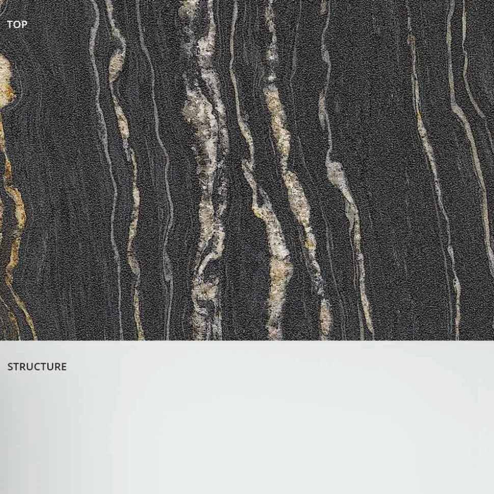 Tavolino da Salotto di Design in Marmo con Base in Vetro Made in Italy - Molino