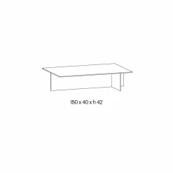 Tavolino da Salotto di Design Vetro Extrachiaro Decorato Made in Italy – Sestola