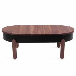 Tavolino da Salotto di Design in Legno Massello e Metallo Laccato - Salerno