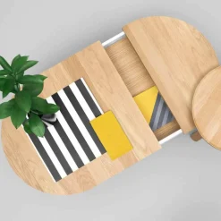 Tavolino da Salotto di Design in Legno Massello e Metallo Laccato - Salerno