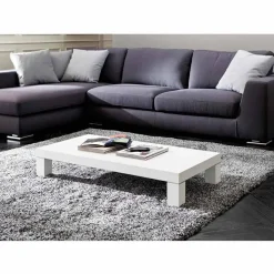 Tavolino da Salotto in Hpl con Gambe in Metallo Made in Italy - Nebbiolo
