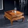 Tavolino da Salotto in Legno di Noce con Cassetto Made in Italy - Hastings