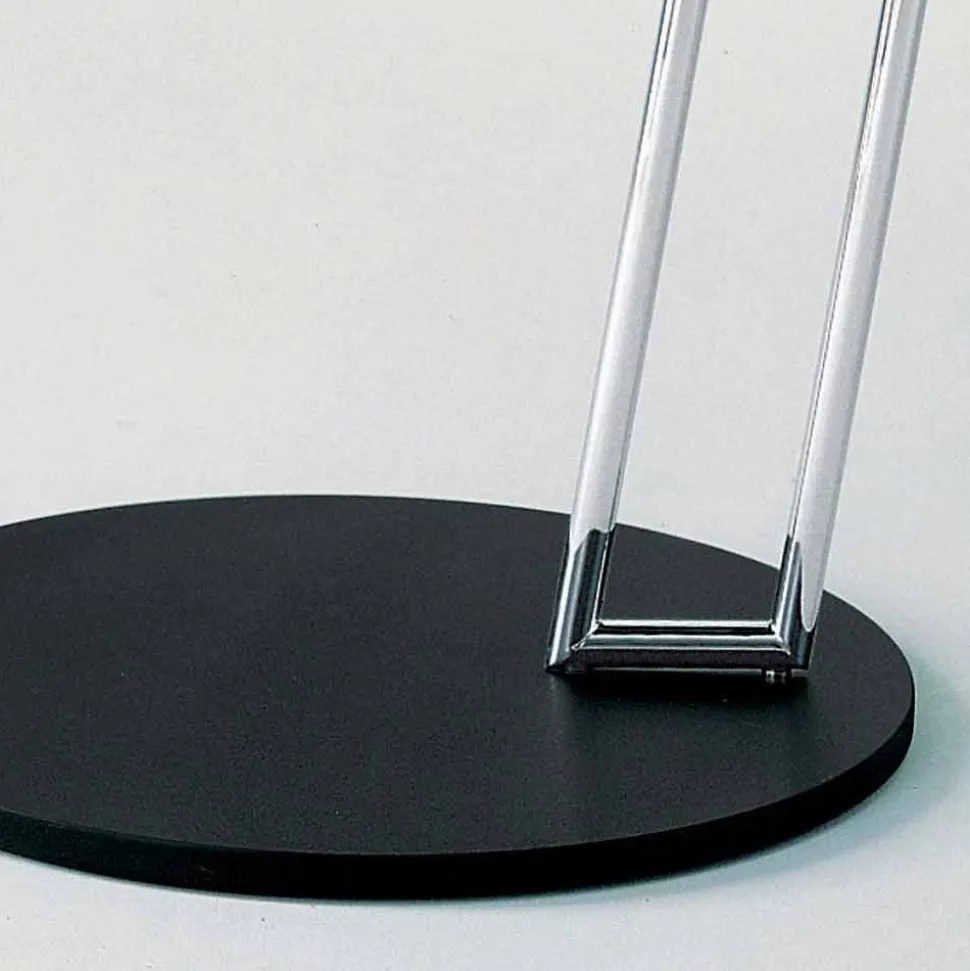Tavolino da Salotto in Mdf Laccato Nero e Acciaio Made in Italy - Sestante