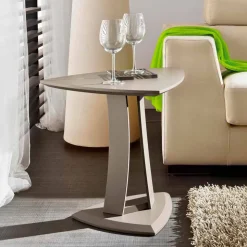 Tavolino da Salotto in Mdf Laccato Realizzato in Italia, Alta Qualità - Lisa