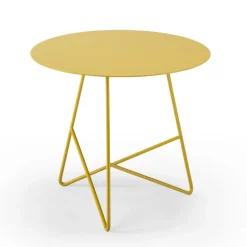 Tavolino da Salotto in Metallo Colorato e 3 Dimensioni, Made in Italy - Magali